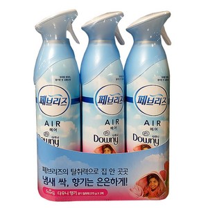 페브리즈 에어 공기탈취제 다우니향, 275g, 3개