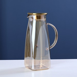 우리글라스 북유럽 고급 내열 유리컵 450ml 2p, 물병 1.6L, 2개