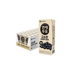 연세두유 고단백 검은콩 & 고칼슘 두유, 190ml, 24개