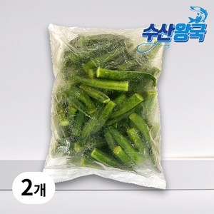 수산왕국 냉동 대용량 오크라, 2개, 1kg