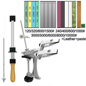 새칼처럼 갈아주는 칼갈이 고정 각도 숫돌 전문 주방 연마기 다이아몬드 호닝 스톤 도구, 18) Set M  AS PHOTO, 1개