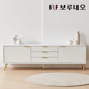 보루네오 리브 높은 티비 다이 거실장 1800 PL0007, 화이트