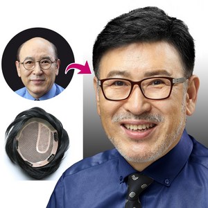100%인모 고급항균망 가르마 불파트 남성가발 정수리가발 남자가발 맞춤가발 탈모가발 탑피스 아빠가발 가르마가발 남성정수리탈모