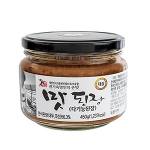 재래식 전통 명품 국산 된장 상촌식품 권기옥명인 웃말 맛된장(다기능된장) 450g(유리병), 1개, 450g