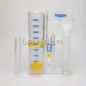 폐활량운동기구 호흡측정기구 - 폐기능검사기 4000ml, 1개