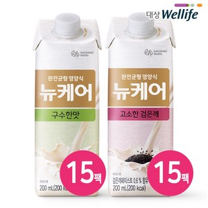 대상웰라이프 뉴케어 구수한맛(cs캡)15팩+고소한검은깨(cs캡)15팩 +사은품, 1개