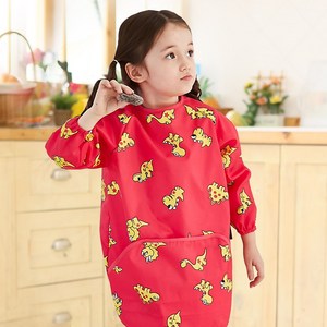 엘리몽 아기 미술 가운 앞치마, 06.디노 PINK