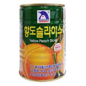 펭귄 황도 슬라이스, 400g, 24개