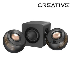 크리에이티브 Creative PEBBLE X PLUS (정품) 컴퓨터 PC 새틀라이트 스피커 블루투스 우퍼 USB전원