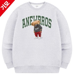 [당일출고/기모추가] 마스크베어리 맨투맨 빅사이즈 남자여성 ZAMD_0001