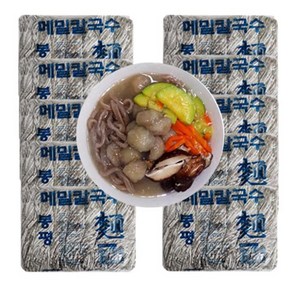 봉평 메밀 칼국수-1박스(1.4kgx10봉) 70인분 업소전문용 옹심이칼국수, 1개, 1.4kg