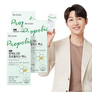 닥터린 WCS 면역 & 그린 프로폴리스 맥스 90g, 60정, 3개