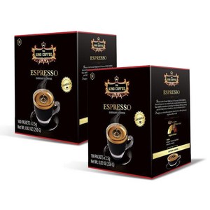 King Coffee Espresso Arabica, 2개, 100개입, 250g