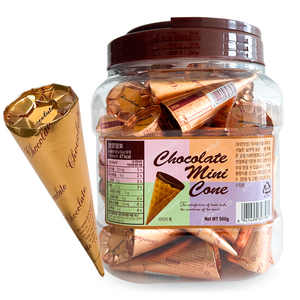 초콜릿향미니콘 초코콘 과자, 1개, 500g