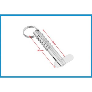 M12 80mm 해양 등급 스테인레스 스틸 316 보트 퀵 릴리스 핀 하드웨어 데크 힌지 교체 액세서리, 1개