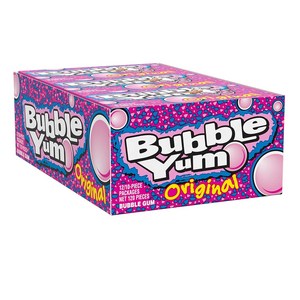 BUBBLE YUM 버블얌 버블껌 풍선껌 10개입 X 12팩 / BUBBLE YUM Oiginal Flavo Bubble Gum 120 Pieces, 80g, 12개