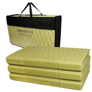 마운티아 캠핑매트 240 브라운/3단 양면 240x200 텐트매트 피크닉, 마운티아 캠핑매트 240(올리브)