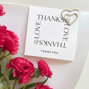 심플 감사 땡큐 메세지카드 50P