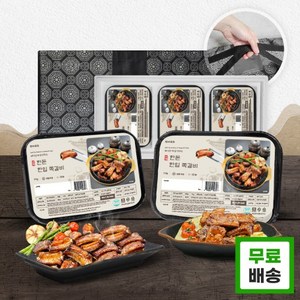[선물세트] 국내산 한돈 한입 쪽갈비 720g 3팩, 1개