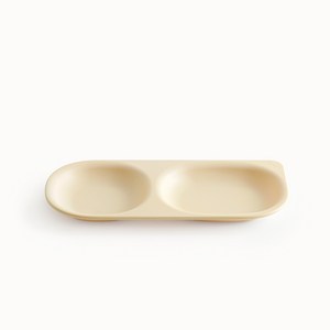 탁가온 에코젠 네모 2구 유아 식판, 핑크, 1개
