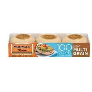 토마스 라이트 멀티 그레인 잉글리쉬 머핀 6개입 Thomas' Light Multi Gain English Muffins 6ct 12oz, 1개, 340g