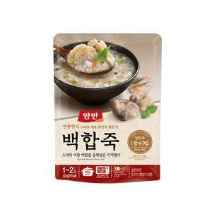 양반 백합죽 파우치, 420g, 5개