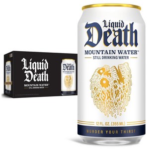 리퀴드 데스 마운틴 스파클링 워터 Liquid Death Mountain Spakling Wate, 500ml