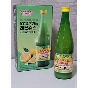 유로푸드 유기농 레몬쥬스, 500ml, 2개