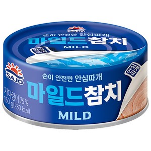 사조참치 마일드 안심따개 통조림, 150g, 4개