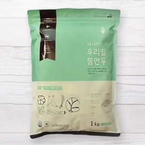 네니아 촉촉한 우리밀 물만두 대용량 1kg, 1개, 9g