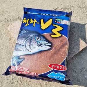 낚시여행 천하 V3 1.9KG 감성돔 집어제 파우더 바다낚시 밑밥, 1개