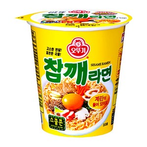 오뚜기 참깨라면 컵 65g, 6개