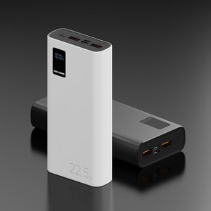 디버스 타이니타이탄 대용량 22.5W 20000mAh 멀티단자 고속충전 QC3.0 PD3.0 잔량표시 보조배터리, 블랙