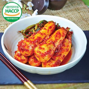 국내산 재료만으로 만든 안동 학가산 총각김치 4KG, 1개
