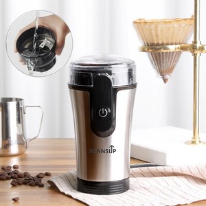 워셔블 커피 전동 그라인더 자동 원두 분쇄기 에스프레소 미니 소형 분리형 물세척가능 빈스업