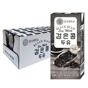 건국 검은콩 두유 190ml, 24개