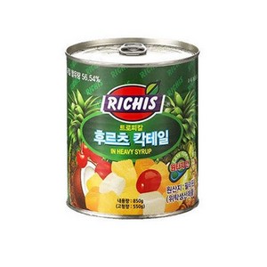 (주)동서 리치스 트로피칼 후르츠 칵테일, 850g, 3개