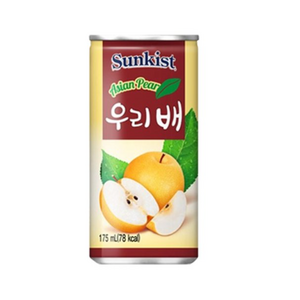 해태음료 썬키스트 우리배, 175ml, 90개