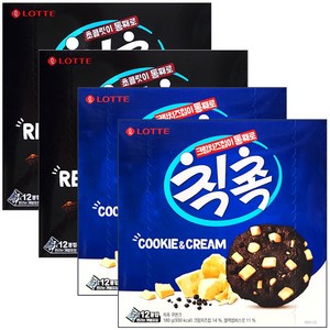 (2종 세트) 칙촉 오리지널+쿠키앤크림 720g 어린이집 학교 돌봄교실 유치원 사무실 탕비실 대용량 간식 과자, 1개