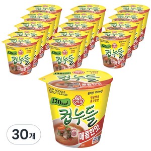 오뚜기 컵누들 매콤한맛 37.8g, 30개