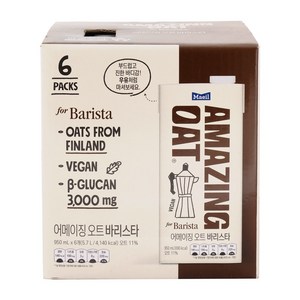 [코스트코] 어메이징 오트 바리스타 5.7L (950ml x 6개 ) 베타글루칸 매일유업, 950ml