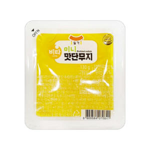 일가집 비타 얇은 미니 맛단무지 130g x 10개 일회용