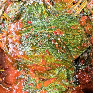 [입점특가]수제 매콤 깻잎김치 500g/1kg 부드러운식감 김치의시대 별미반찬[반찬연구소], 1개, 1kg