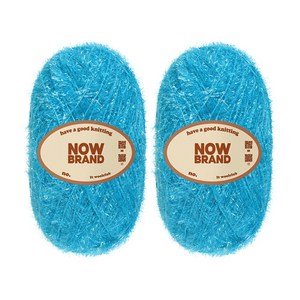 울클럽 뜨개실 나우브랜드 부드러운 수세미실 80g 2볼, 2개, 189아쿠아블루