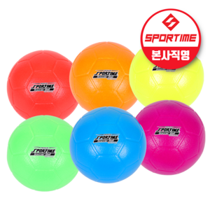 스포타임 프리미엄 폼볼 축구공 4호 세트 (6색 1세트) 학교폼볼 풋살 말랑 푹신, 1개