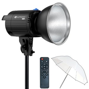 알파믹 ML120 스튜디오 방송 촬영 지속광 조명 스탠드 엄브렐러 세트, ML120&LS18F, 1개