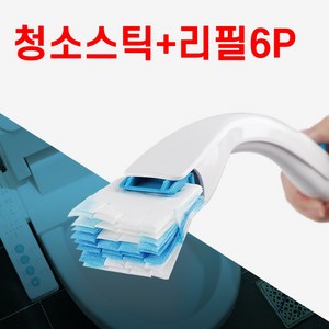 공구아울 변기퐁당 청소스틱+리필패드6P, 1개