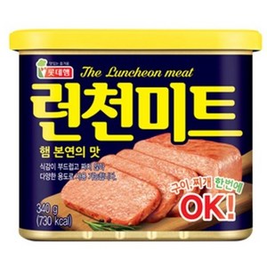 롯데햄 런천미트, 340g, 6개