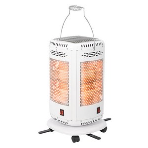 절전형 라운드형 입체 오방난로 / 고효율 석영관10개 개별전원스위치, 화이트