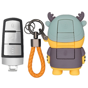 바이어웨이 침착한호랑이 키케이스 차키케이스 스마트키 키홀더, 폭스바겐, 폭스바겐-E